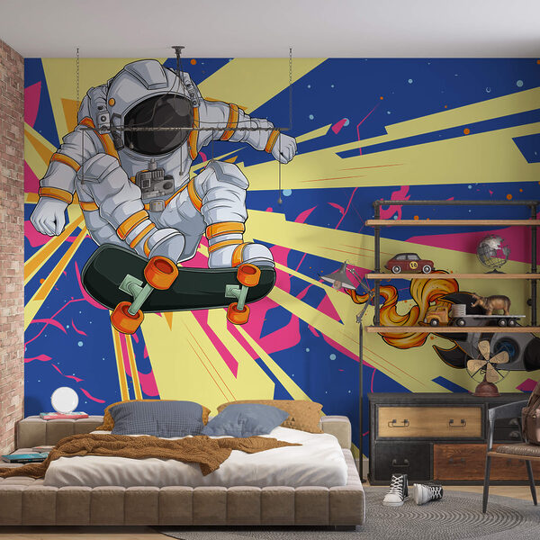 Un astronauta in skateboard Un astronauta in skateboard