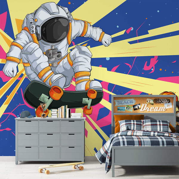 Un astronauta in skateboard Un astronauta in skateboard