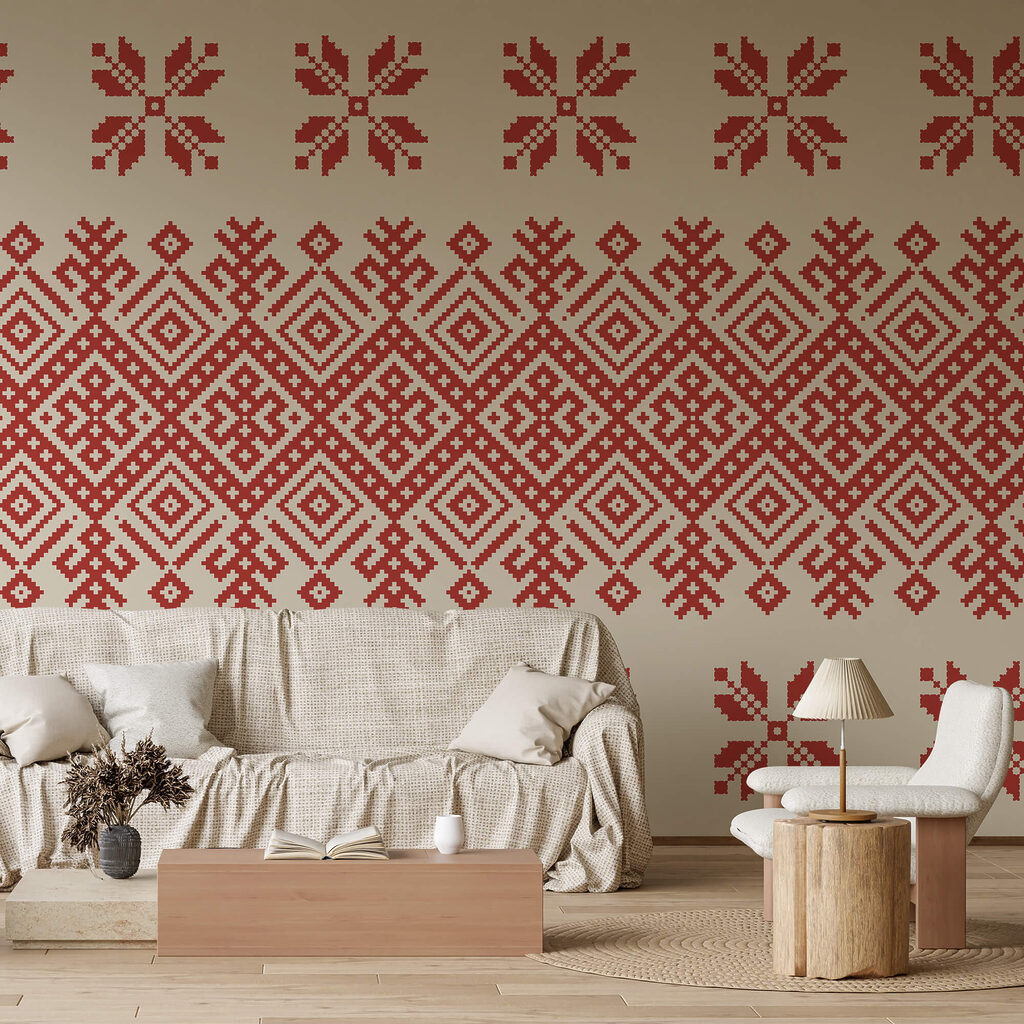 Motivo rosso e bianco Motivo rosso e bianco