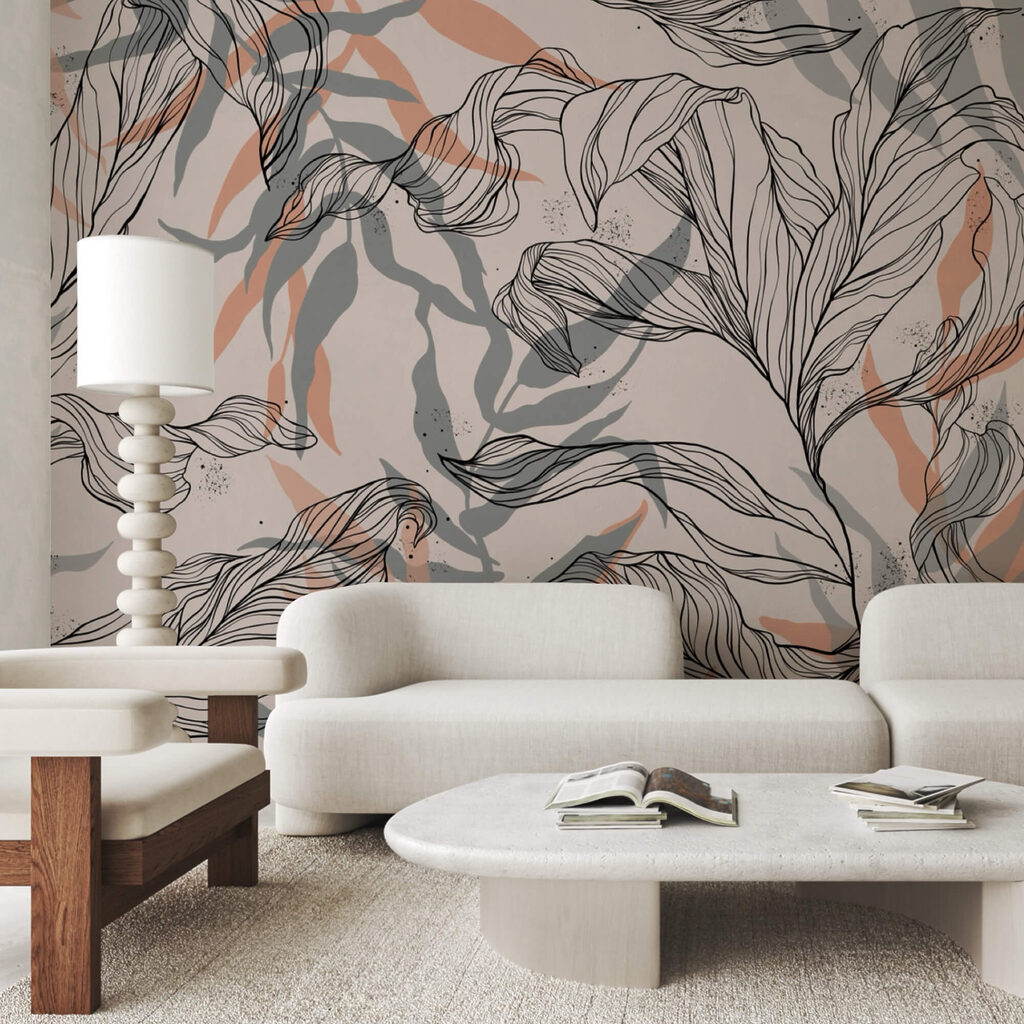 Schema di foglie e rami