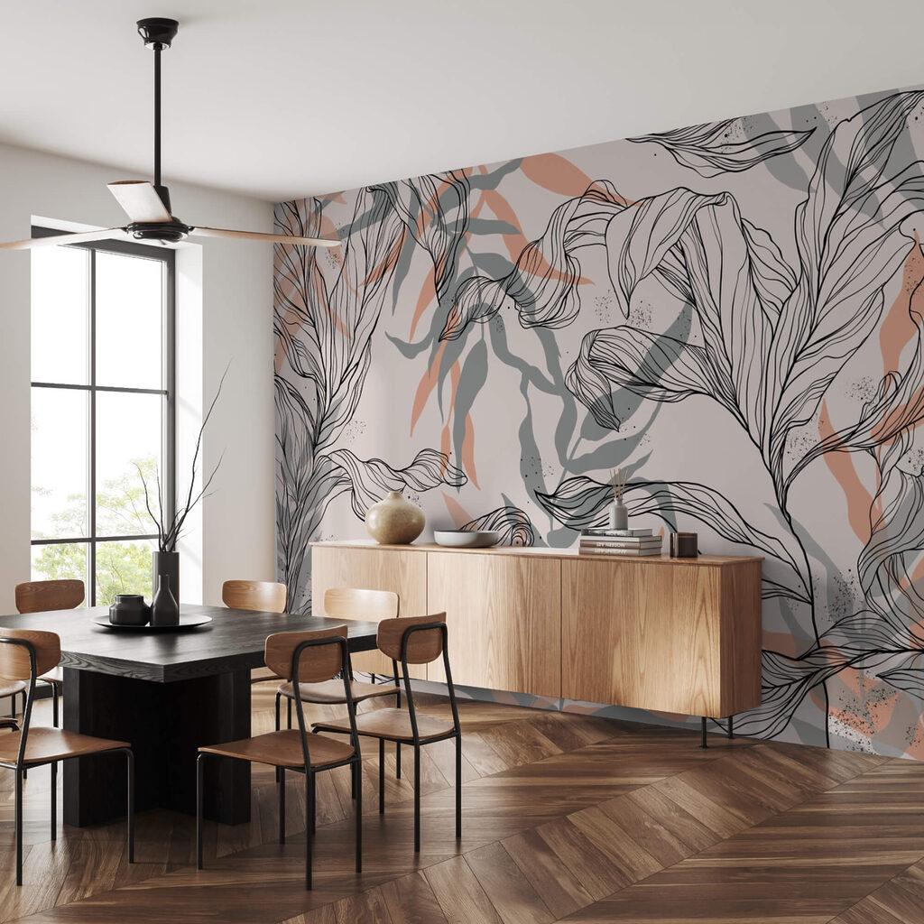 Schema di foglie e rami