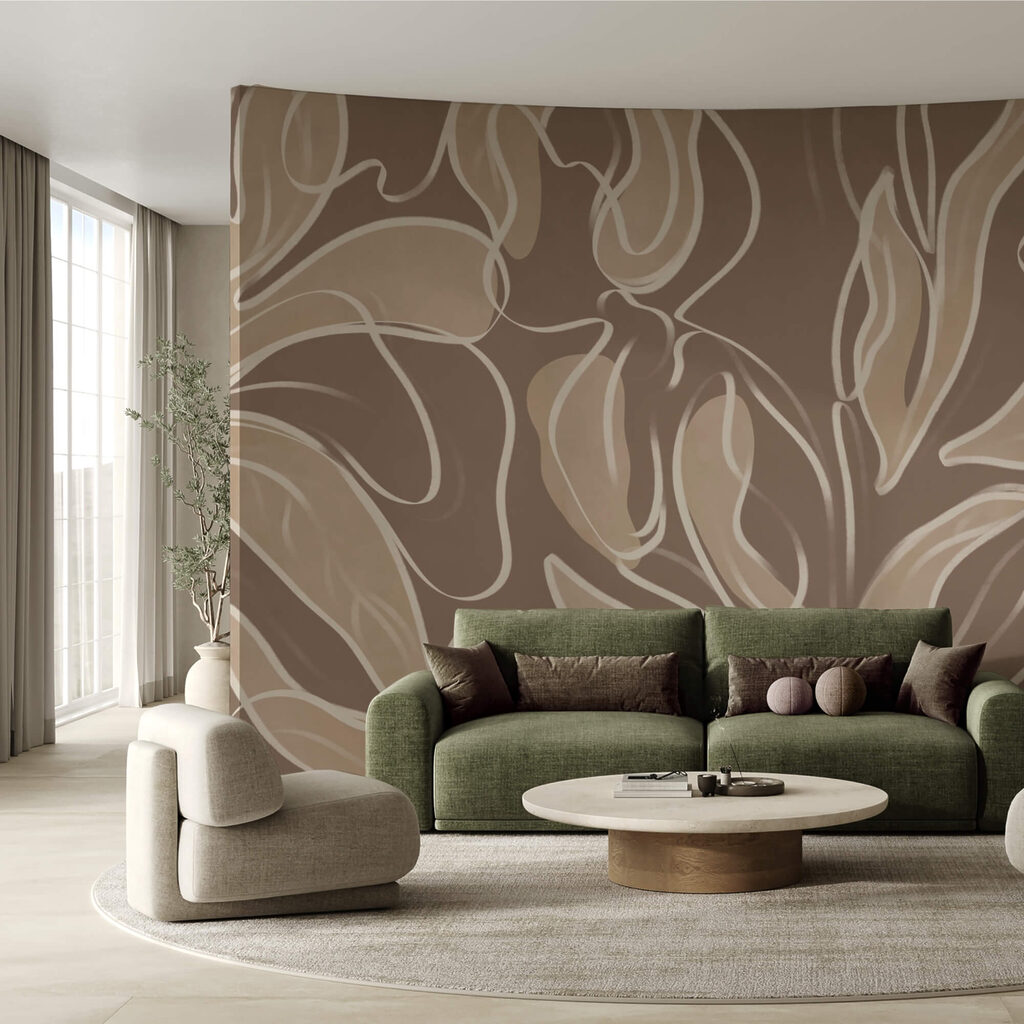 Forme organiche morbide in toni neutri