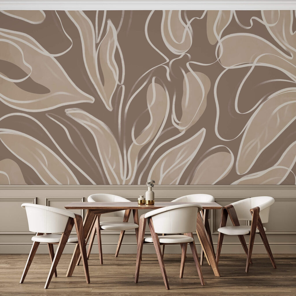 Forme organiche morbide in toni neutri