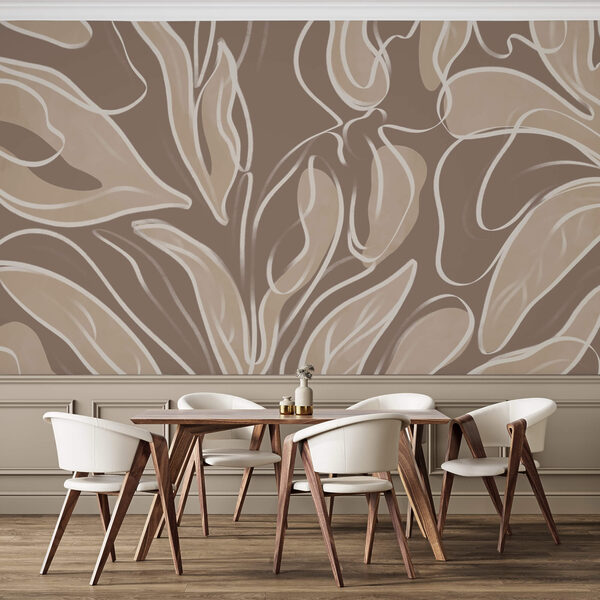 Forme organiche morbide in toni neutri