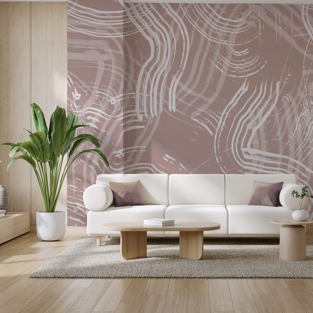 Linee bianche su sfondo rosa