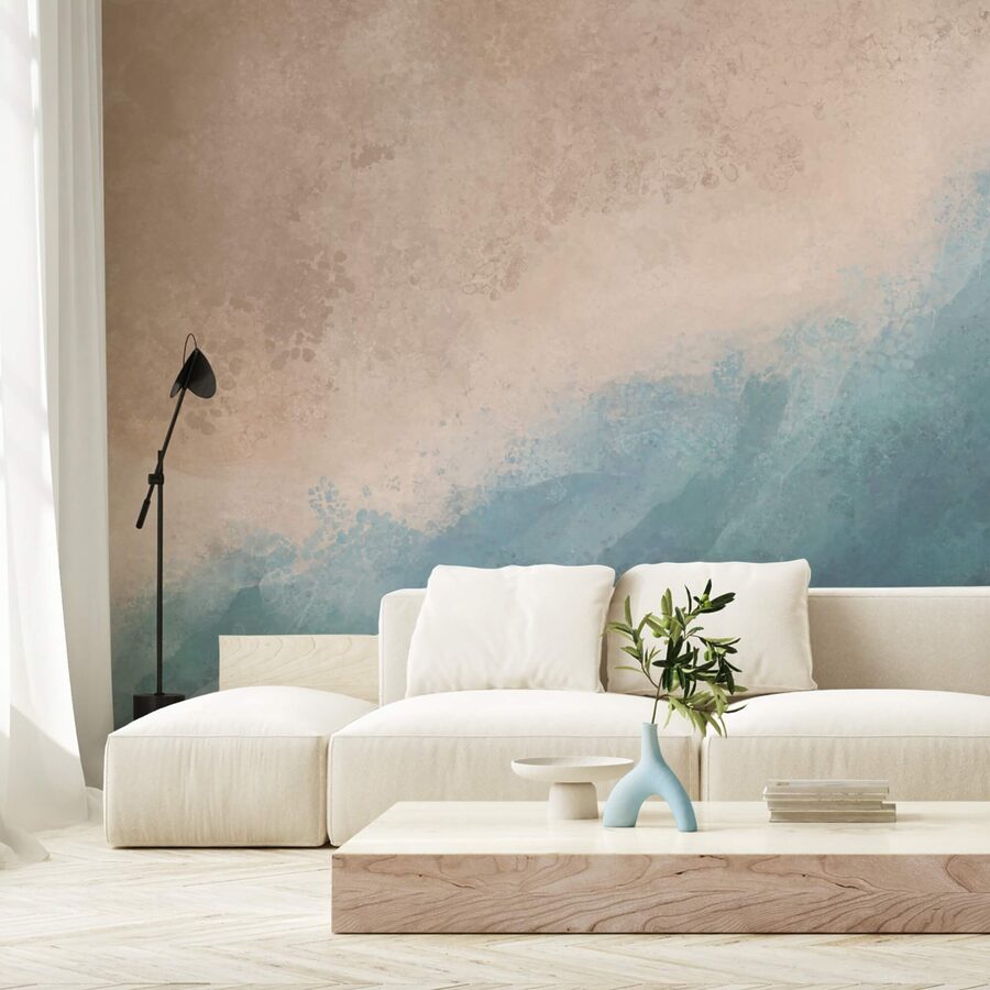 Acqua blu e bianca