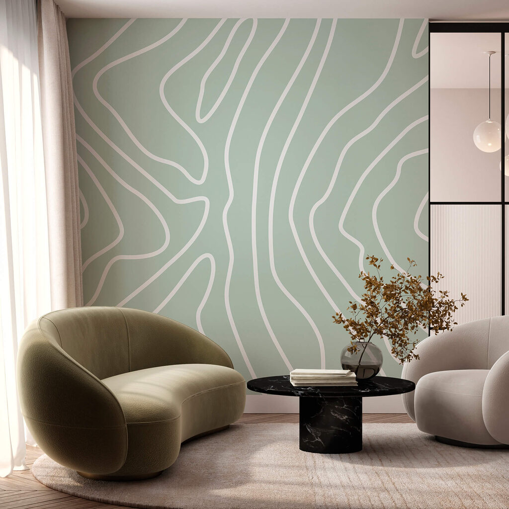 Linee bianche su sfondo verde chiaro Linee bianche su sfondo verde chiaro