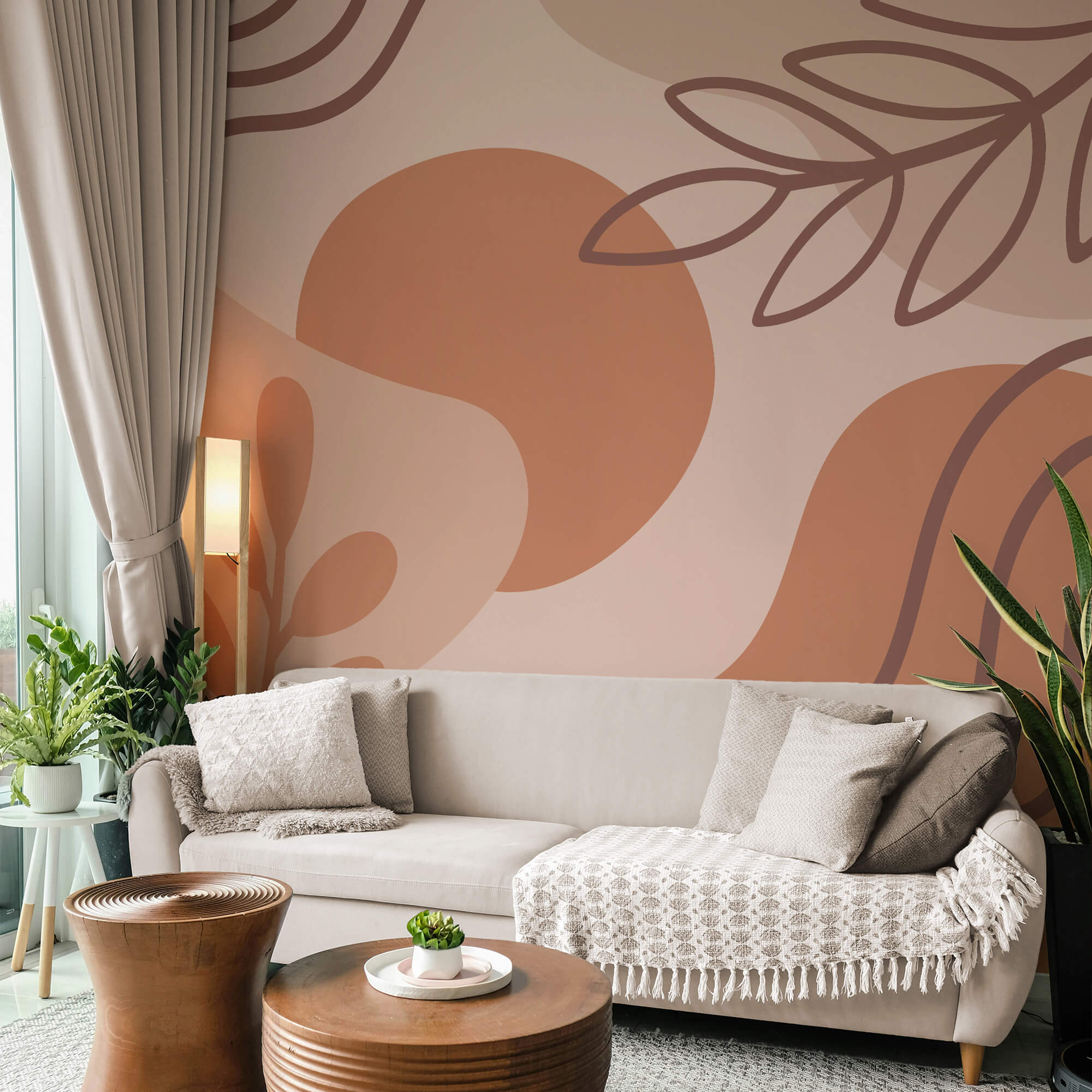 Forme astratte nei toni della terra