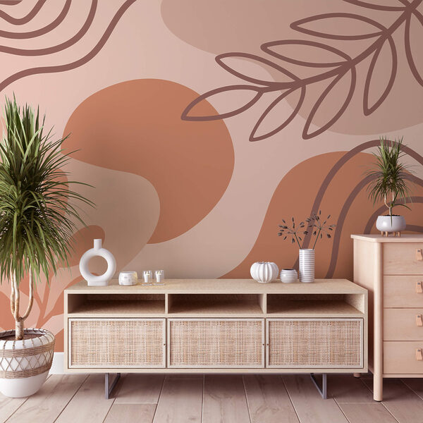 Forme astratte nei toni della terra