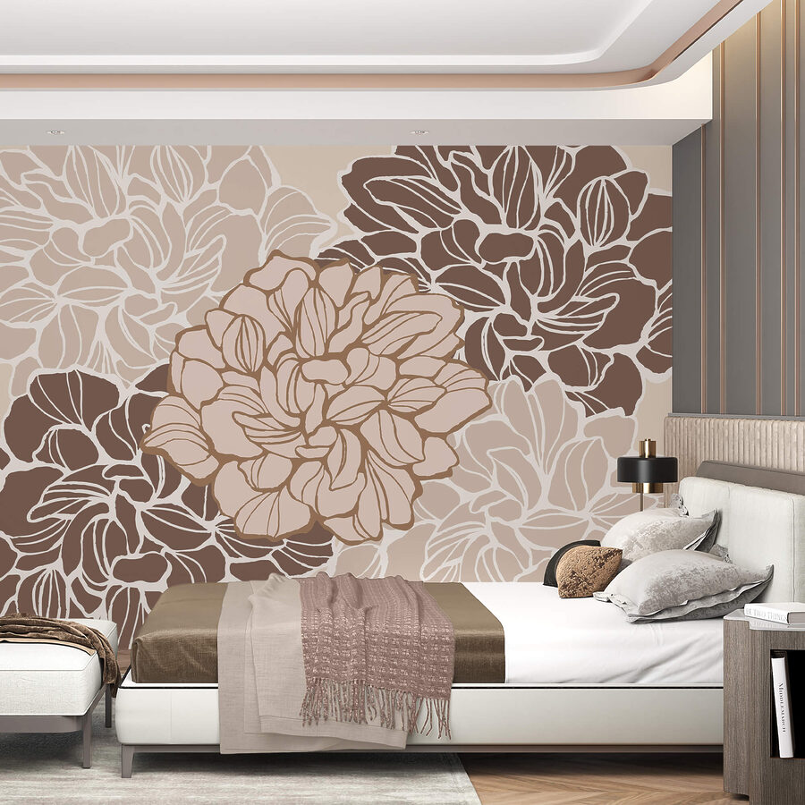 Fiore con molte foglie