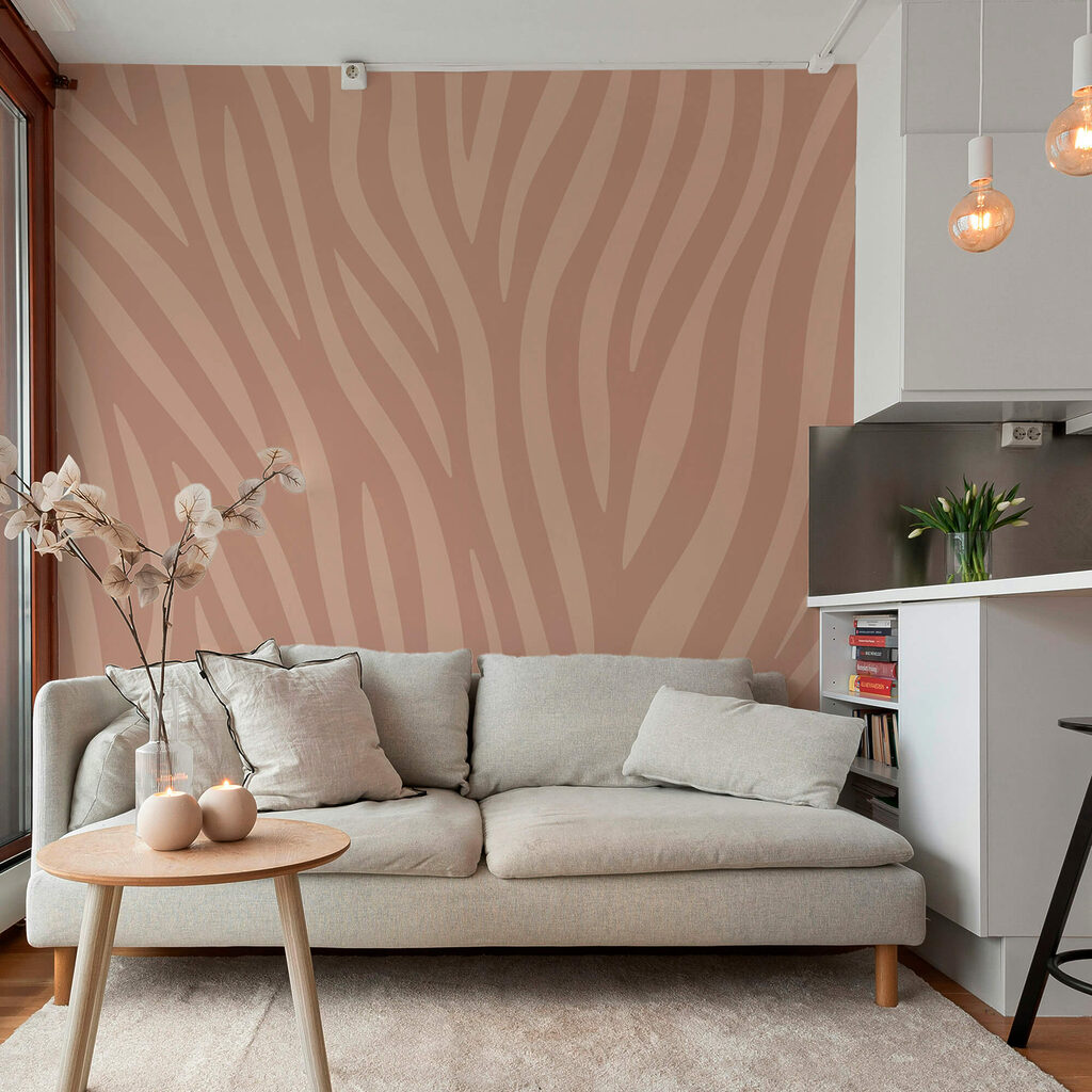 Linee fluide in tonalità tenui