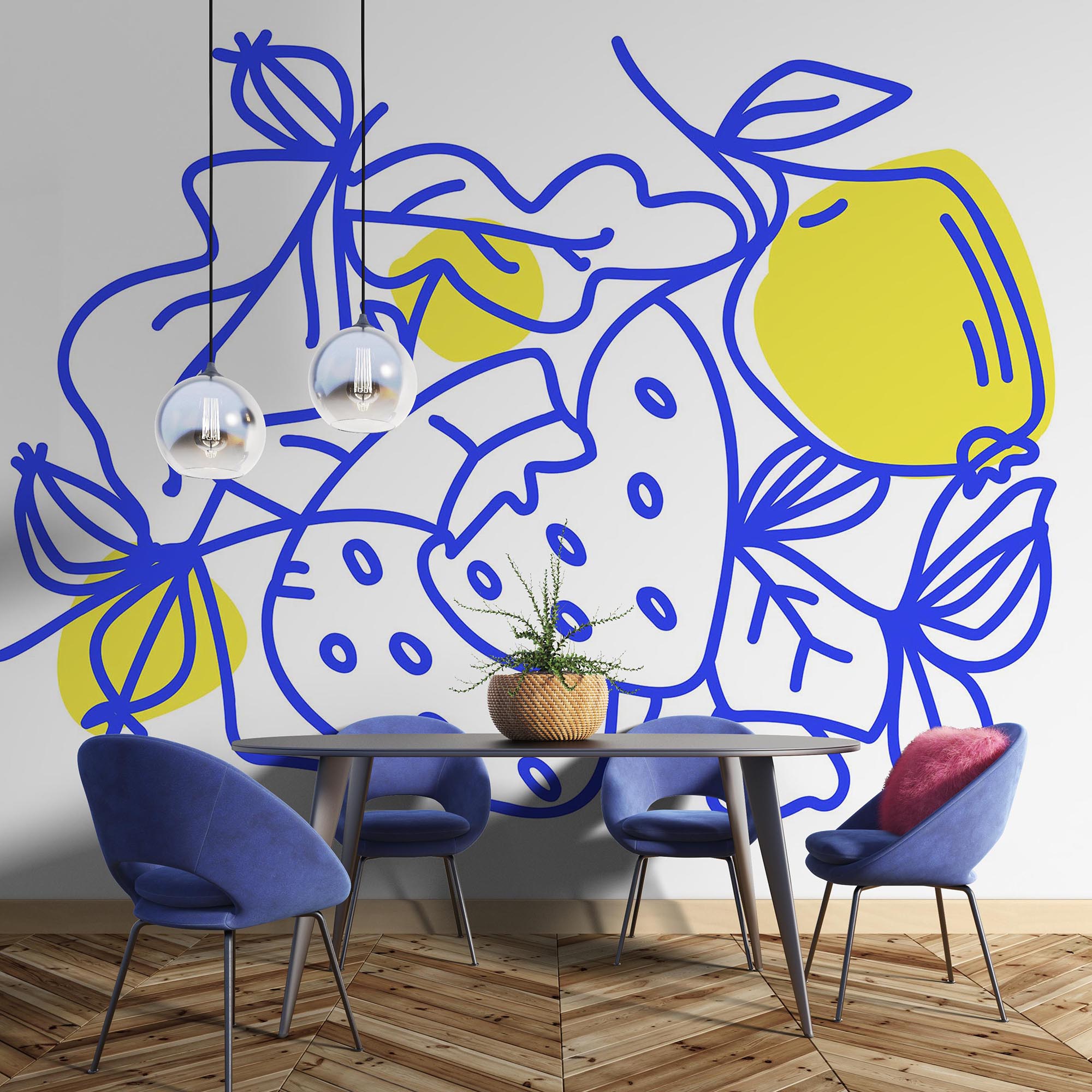 Disegno di frutti e foglie Disegno di frutti e foglie