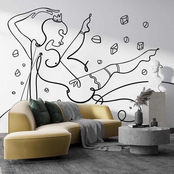 Disegno di una donna che balla Disegno di una donna che balla