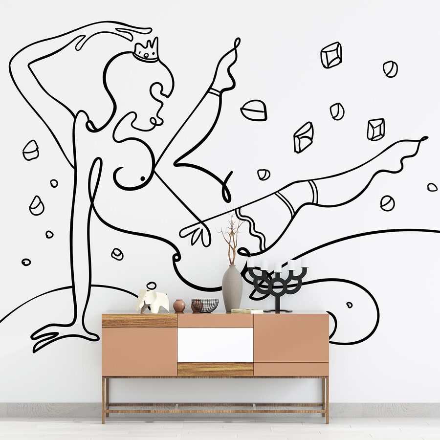 Disegno di una donna che balla