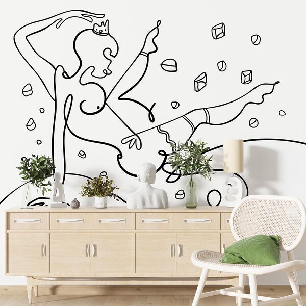 Disegno di una donna che balla Disegno di una donna che balla