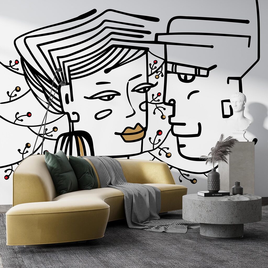 Disegno di un uomo e di una donna