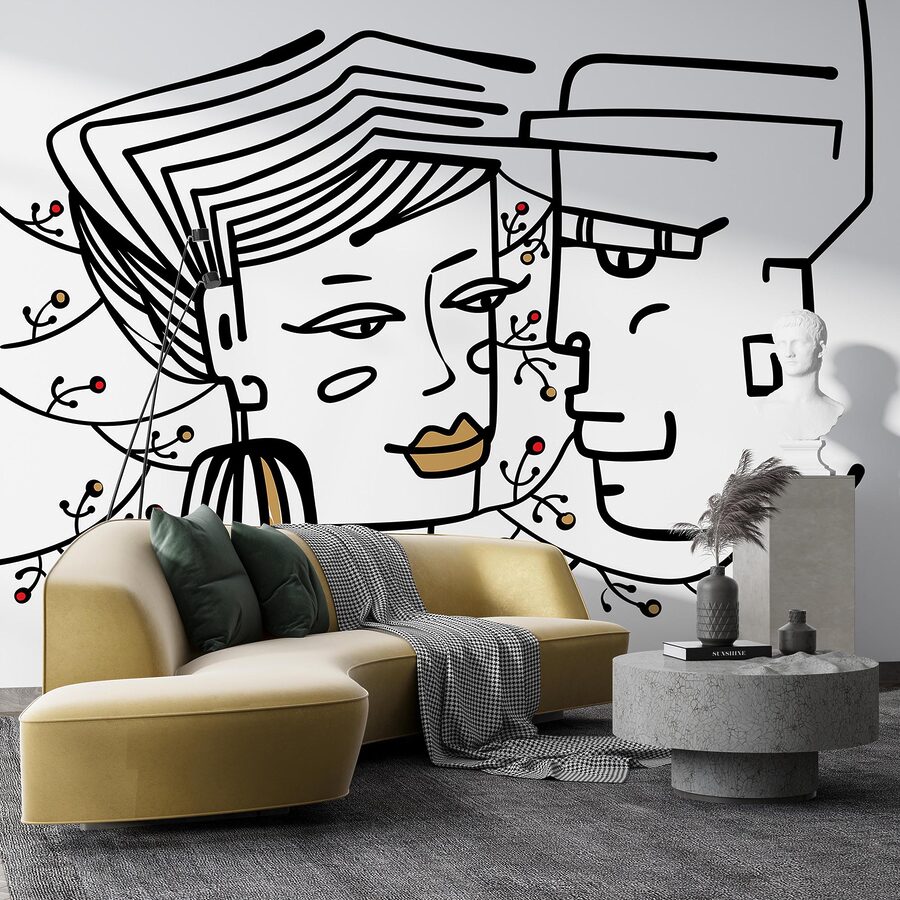 Disegno di un uomo e di una donna