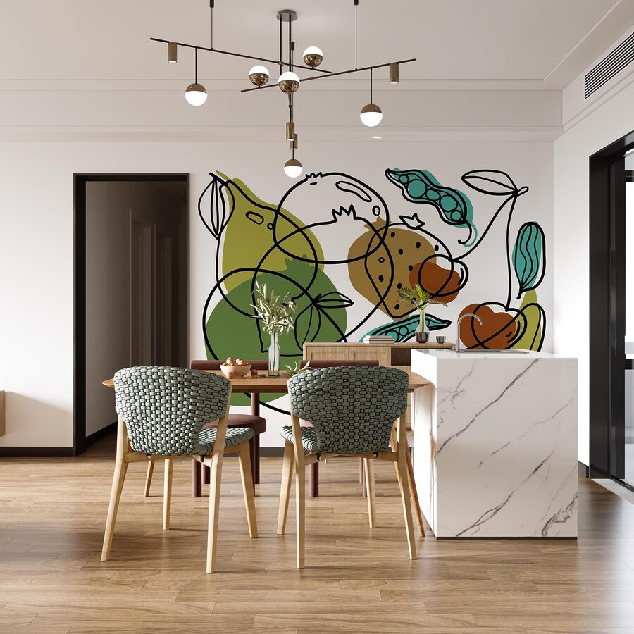 Disegno di diversi frutti