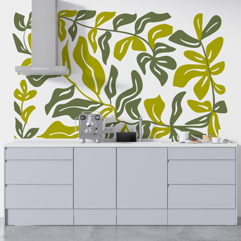 Disegno di foglie e fiori