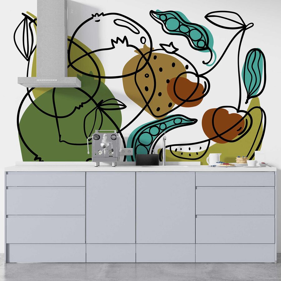 Disegno di diversi frutti