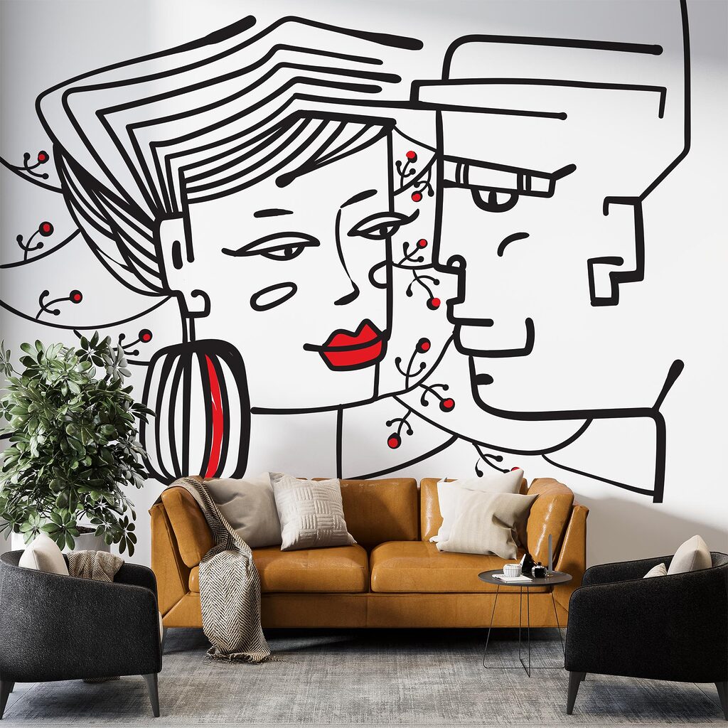 Disegno di un uomo e di una donna