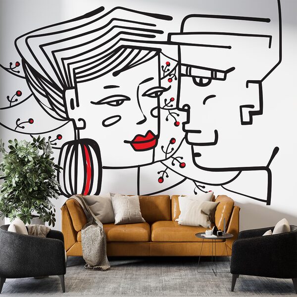 Disegno di un uomo e di una donna