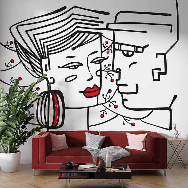 Disegno di un uomo e di una donna