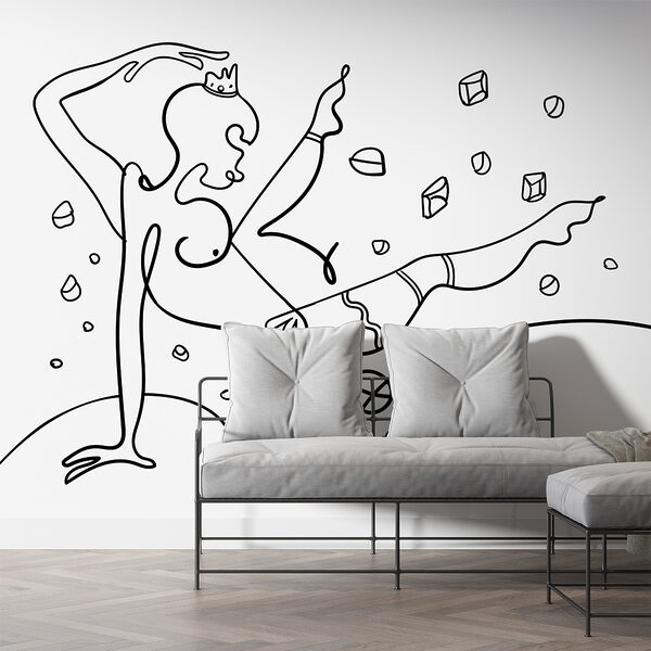 Disegno di una donna che balla Disegno di una donna che balla