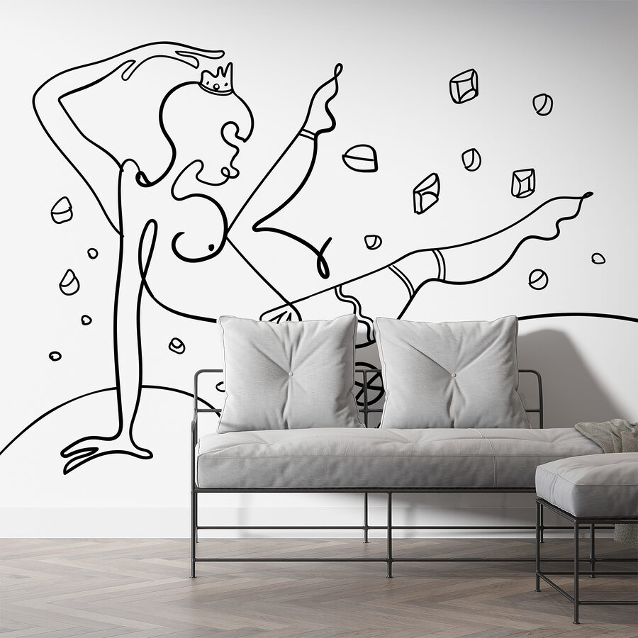 Disegno di una donna che balla