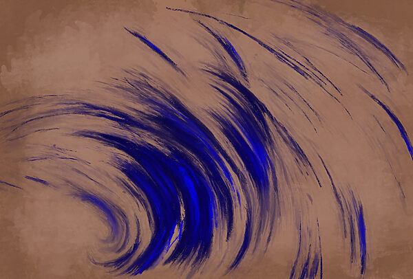 Girelle blu su sfondo marrone Girelle blu su sfondo marrone