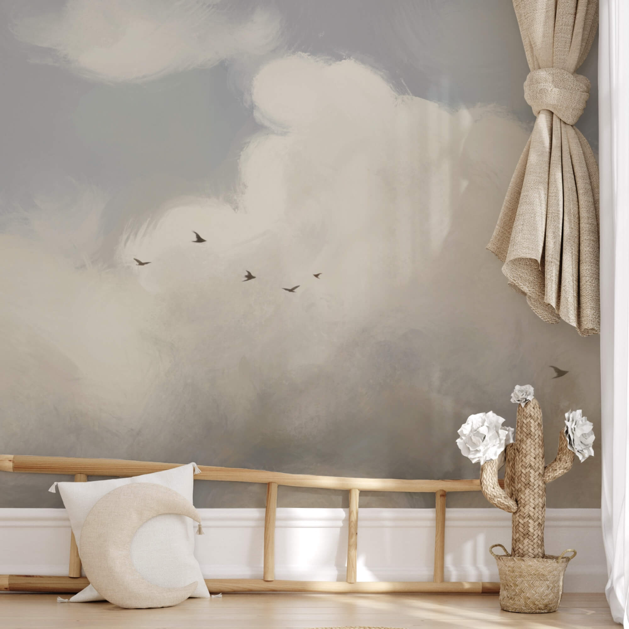 Uccelli che volano nel cielo