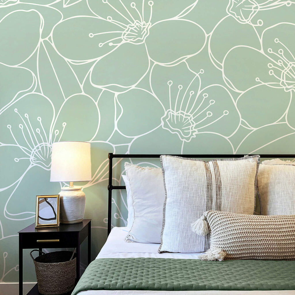 Motivo di fiori e foglie