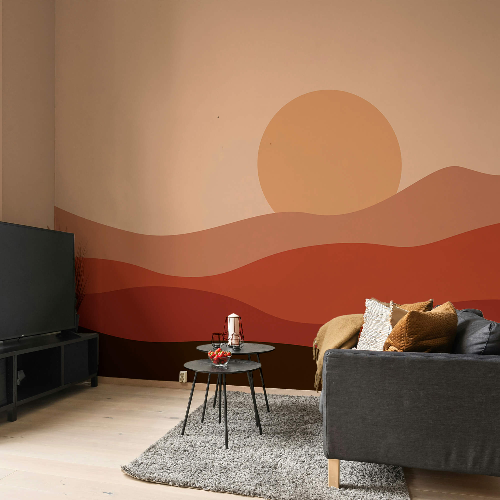 Il tramonto sul deserto