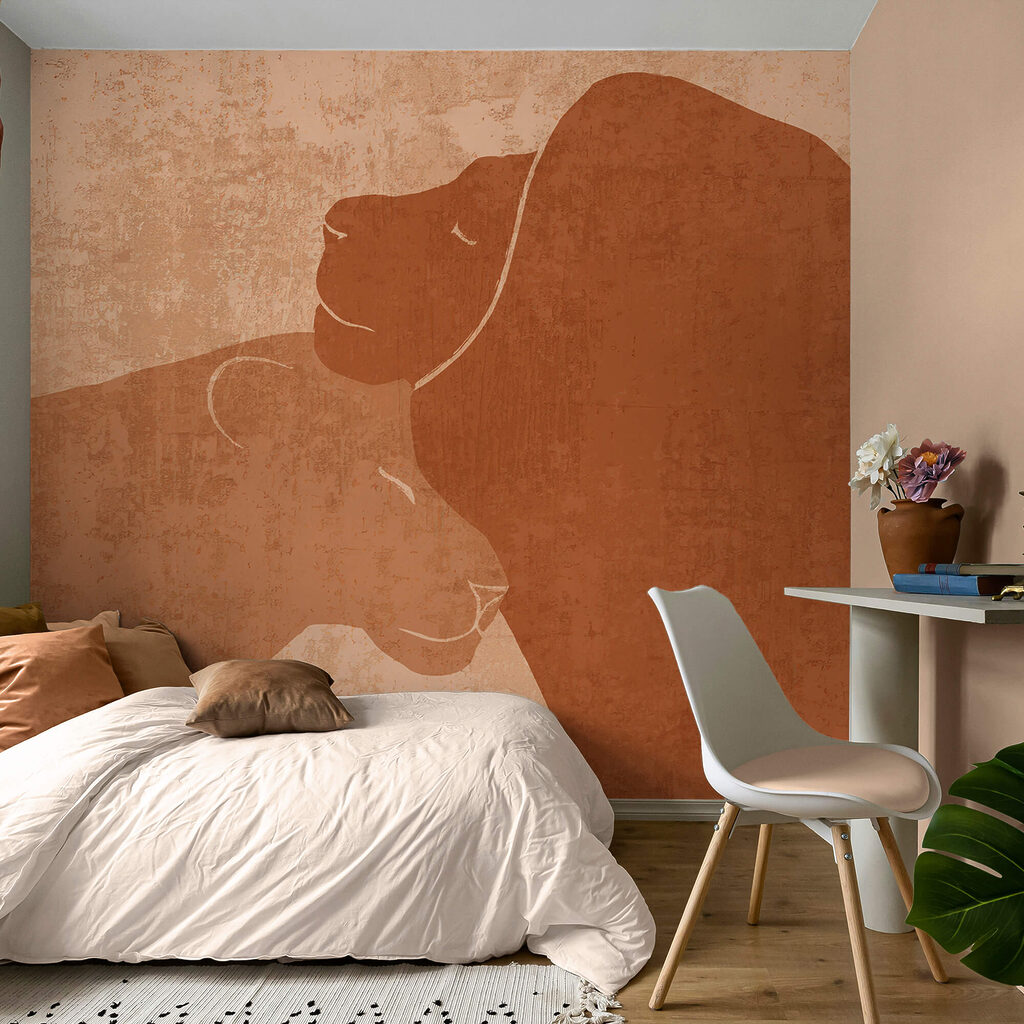 Disegno di leone e leonessa