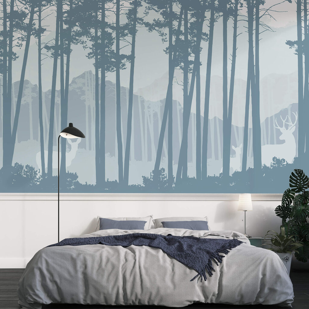 Gruppo di alberi in una foresta