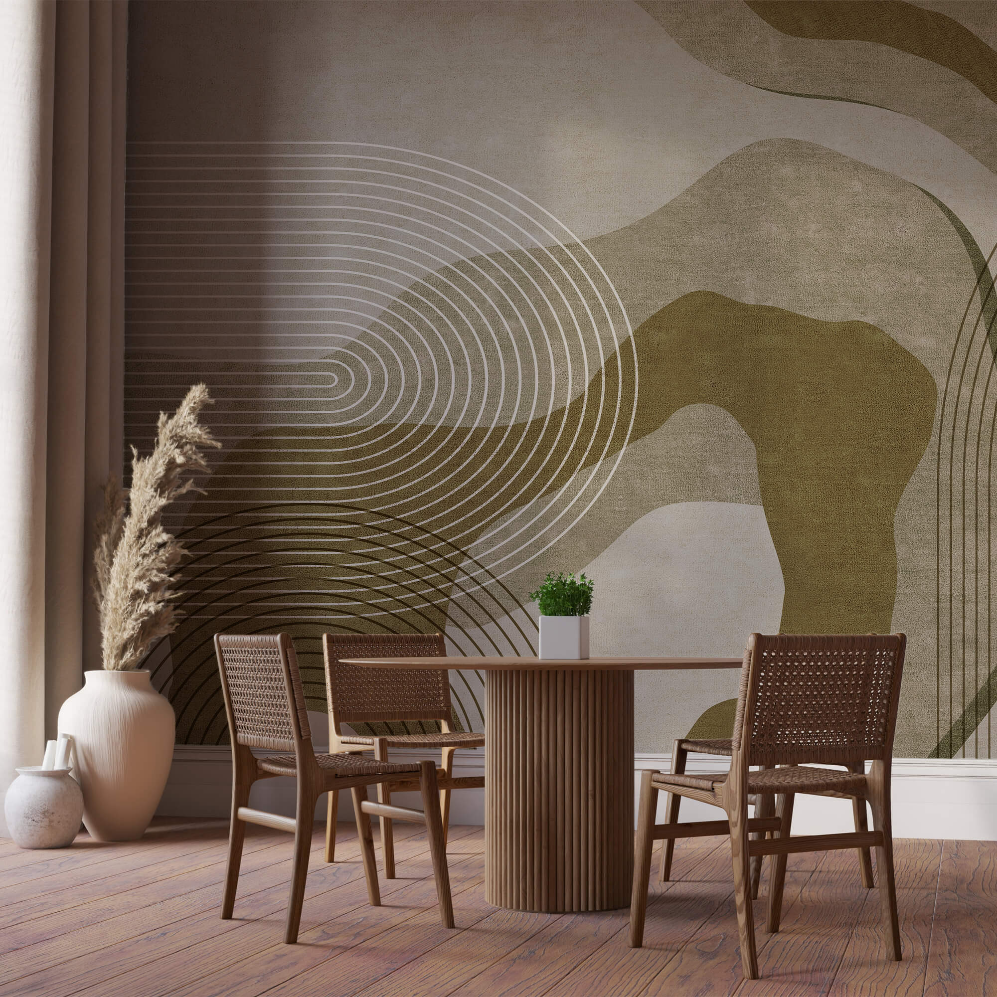 Curve e linee astratte in armonia