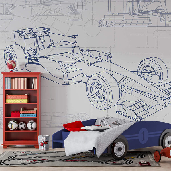Schema di un'auto da corsa Schema di un'auto da corsa