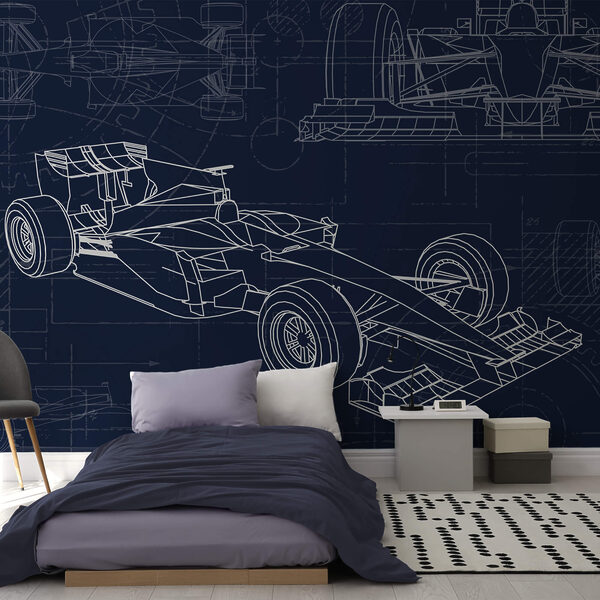 Schema di un'auto da corsa Schema di un'auto da corsa