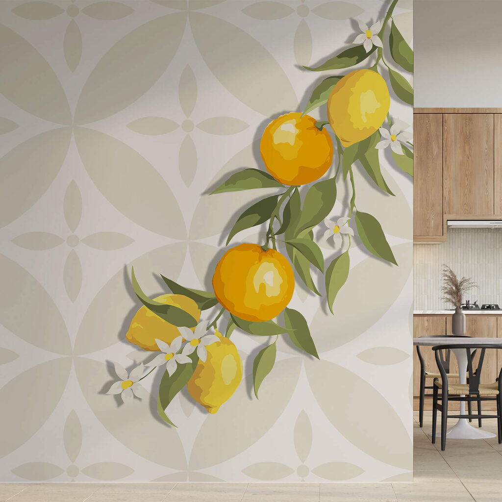 Frutto giallo su un ramo