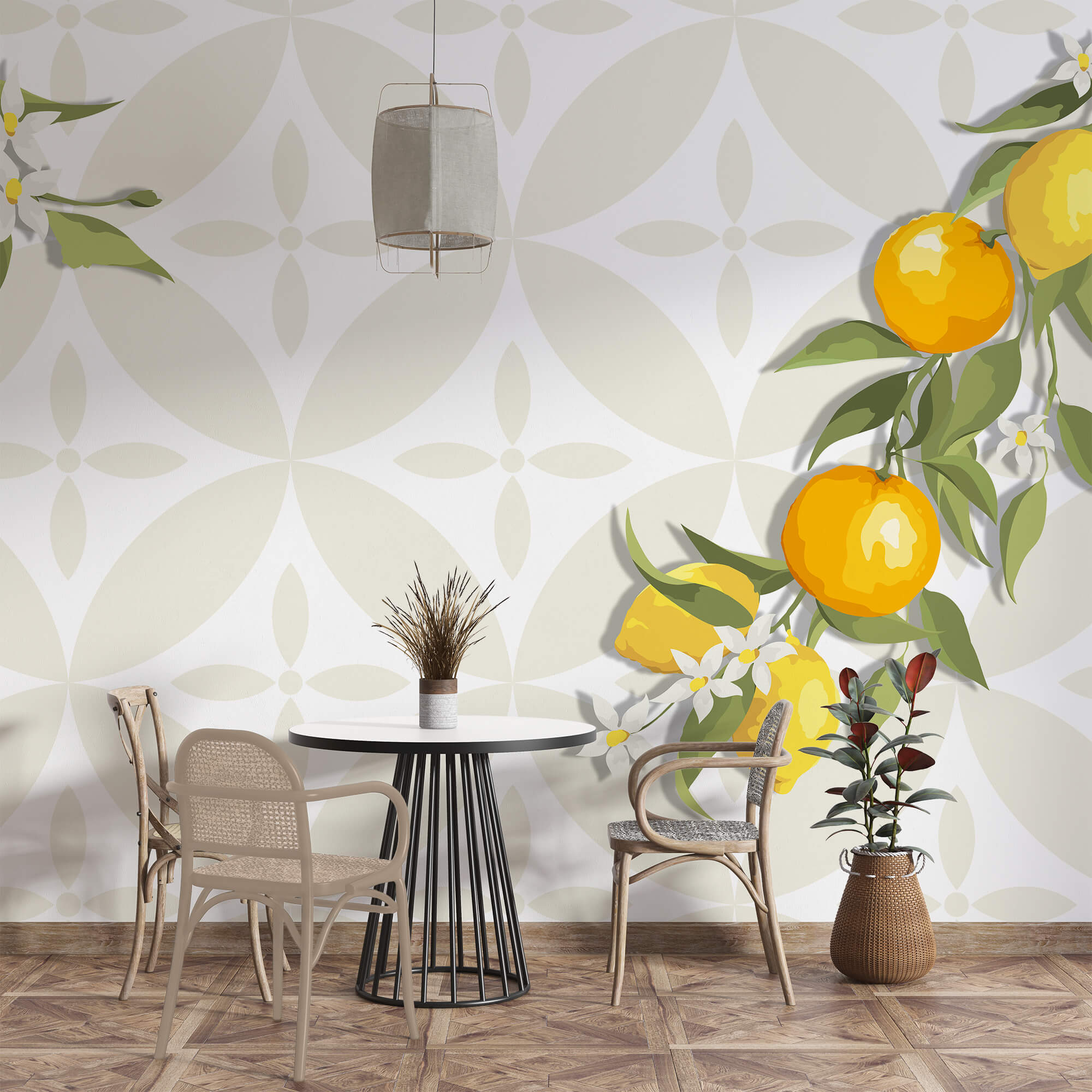 Frutto giallo su un ramo