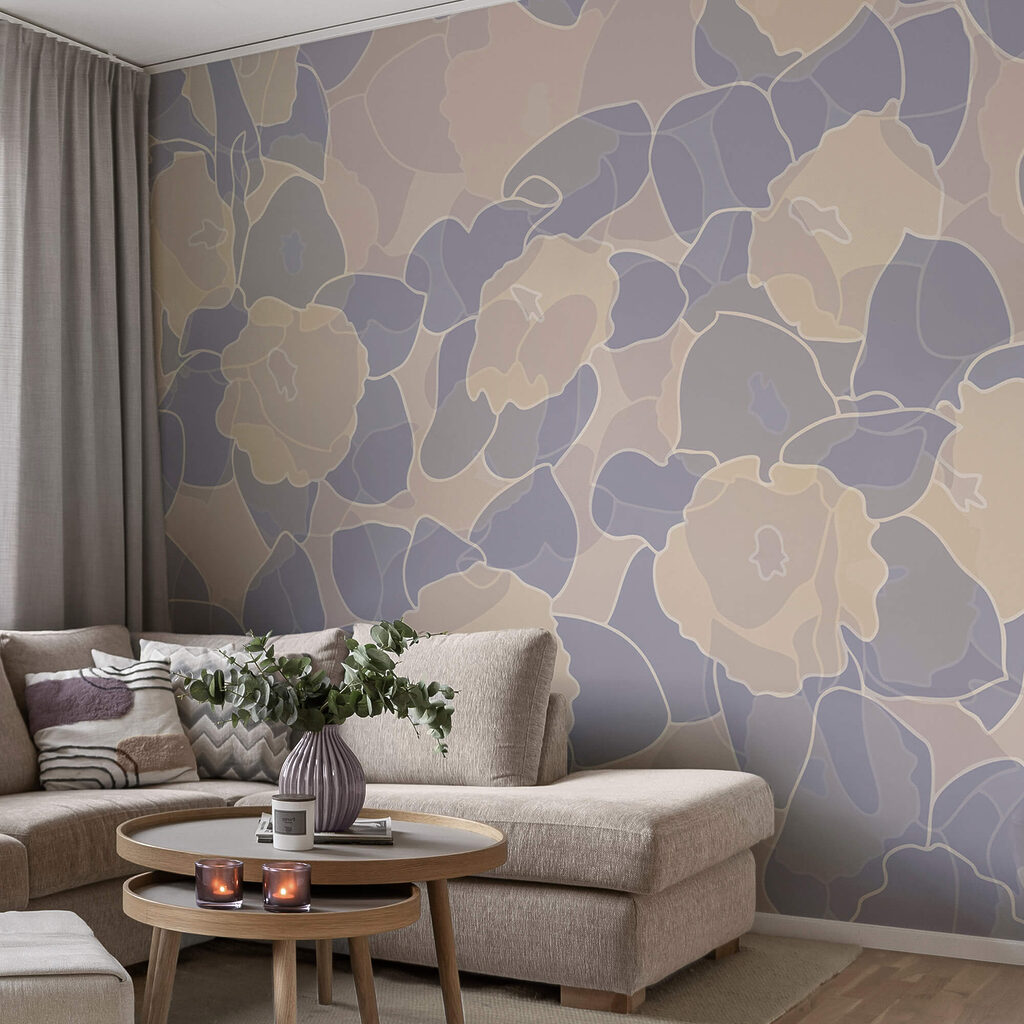 Motivo di fiori e foglie