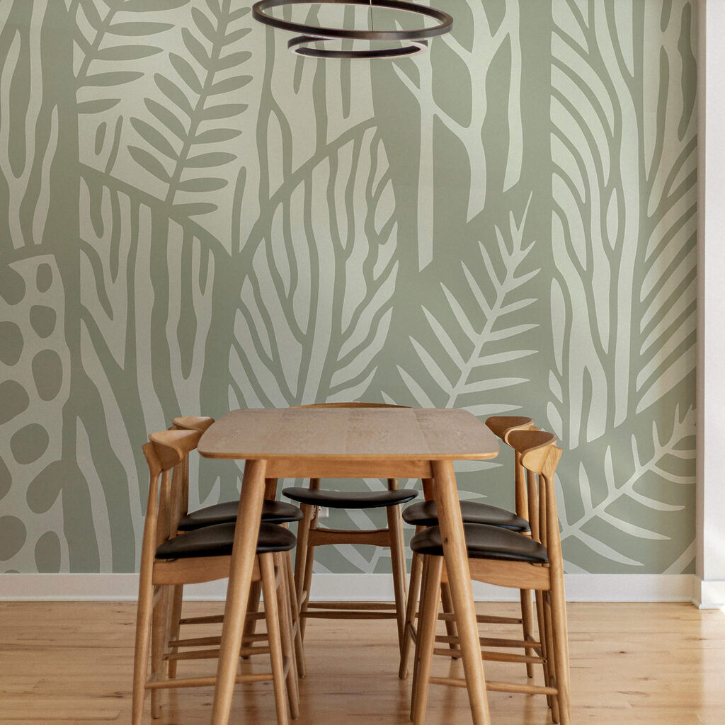 Schema di foglie e rami