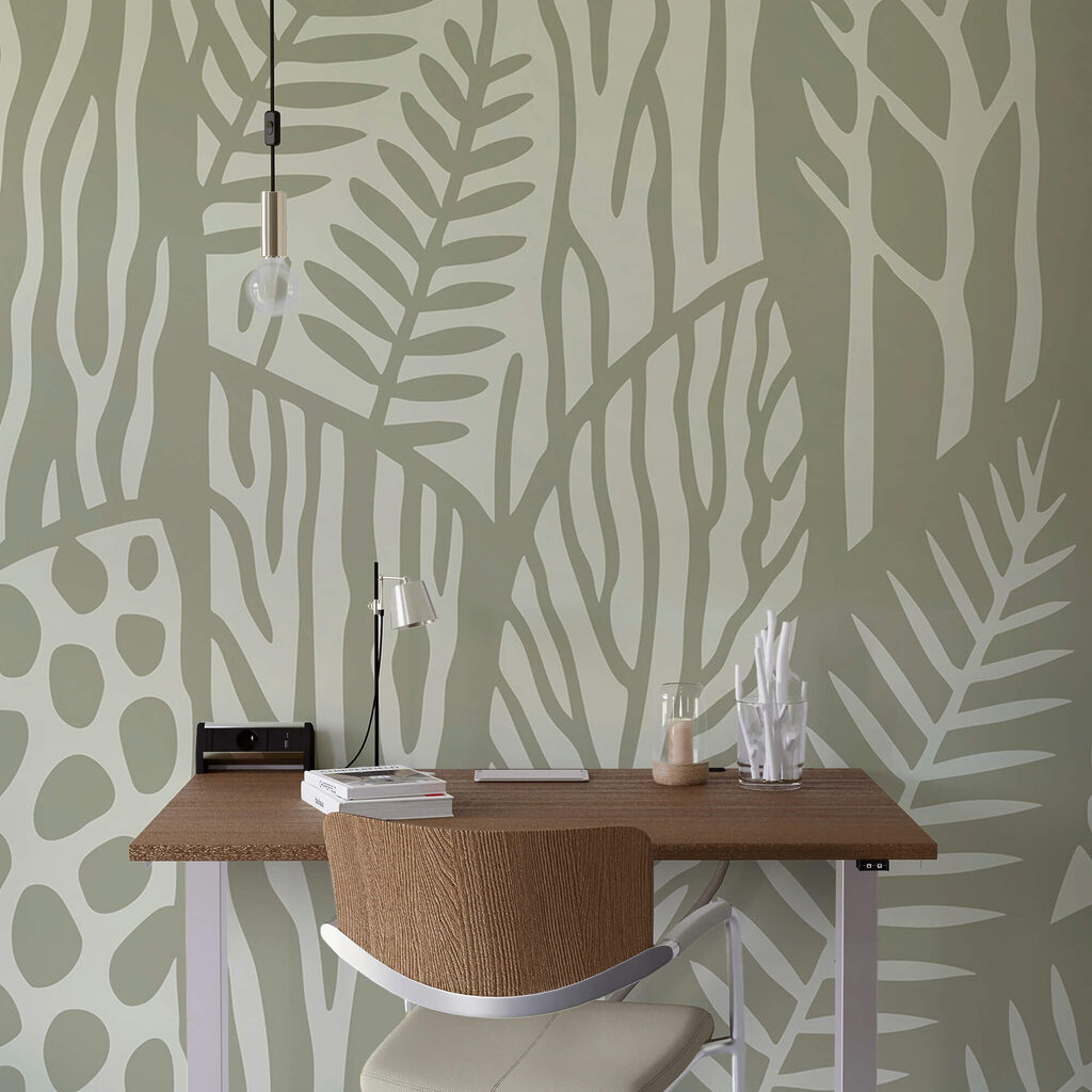 Schema di foglie e rami