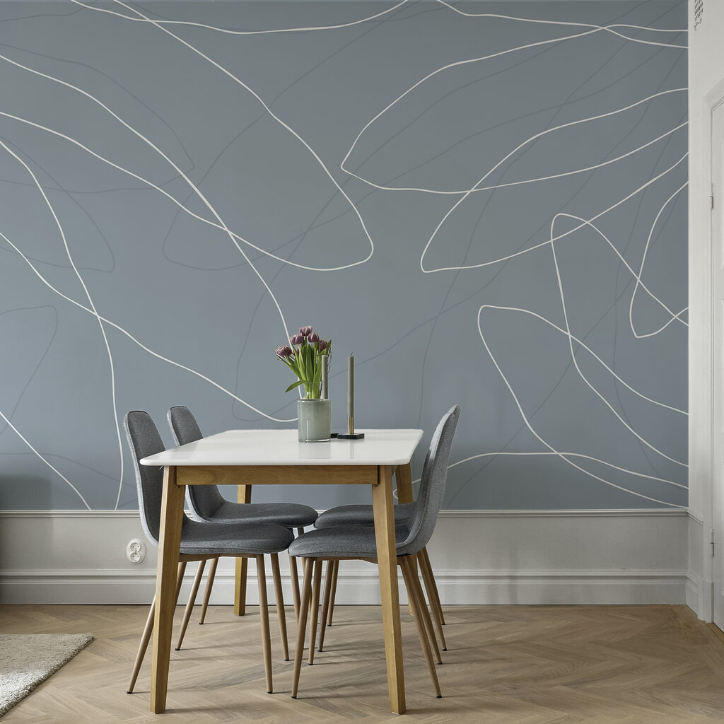 Sfondo blu con linee bianche