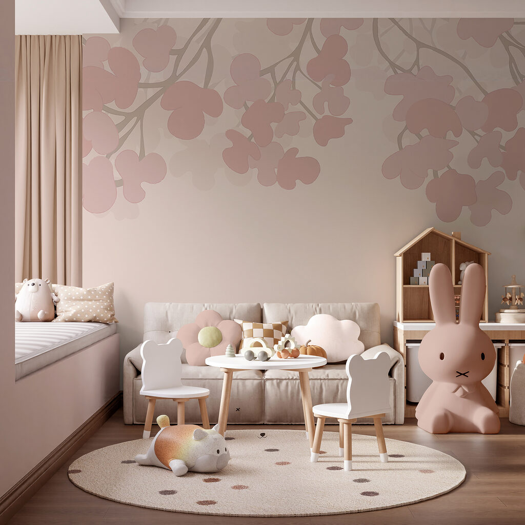 Fiori rosa su sfondo bianco