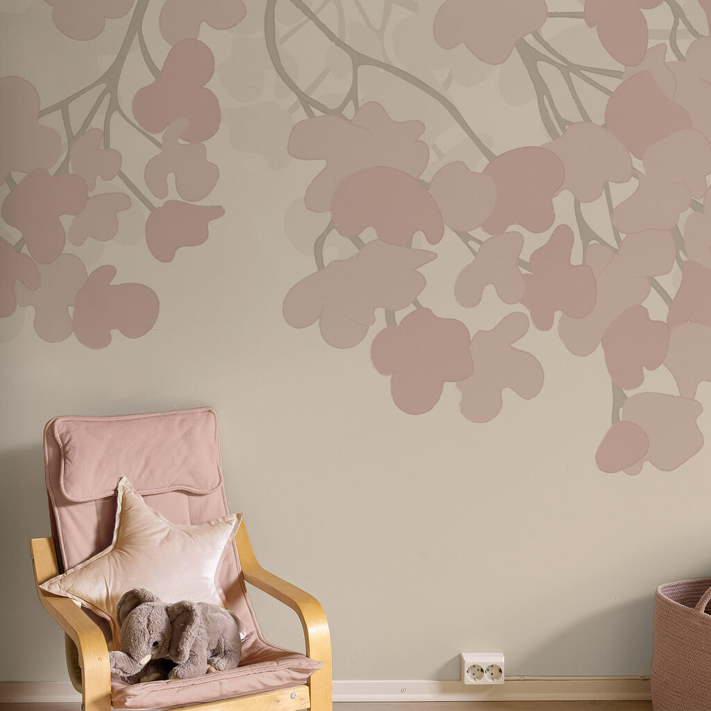 Fiori rosa su sfondo bianco