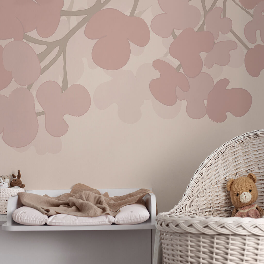 Fiori rosa su sfondo bianco