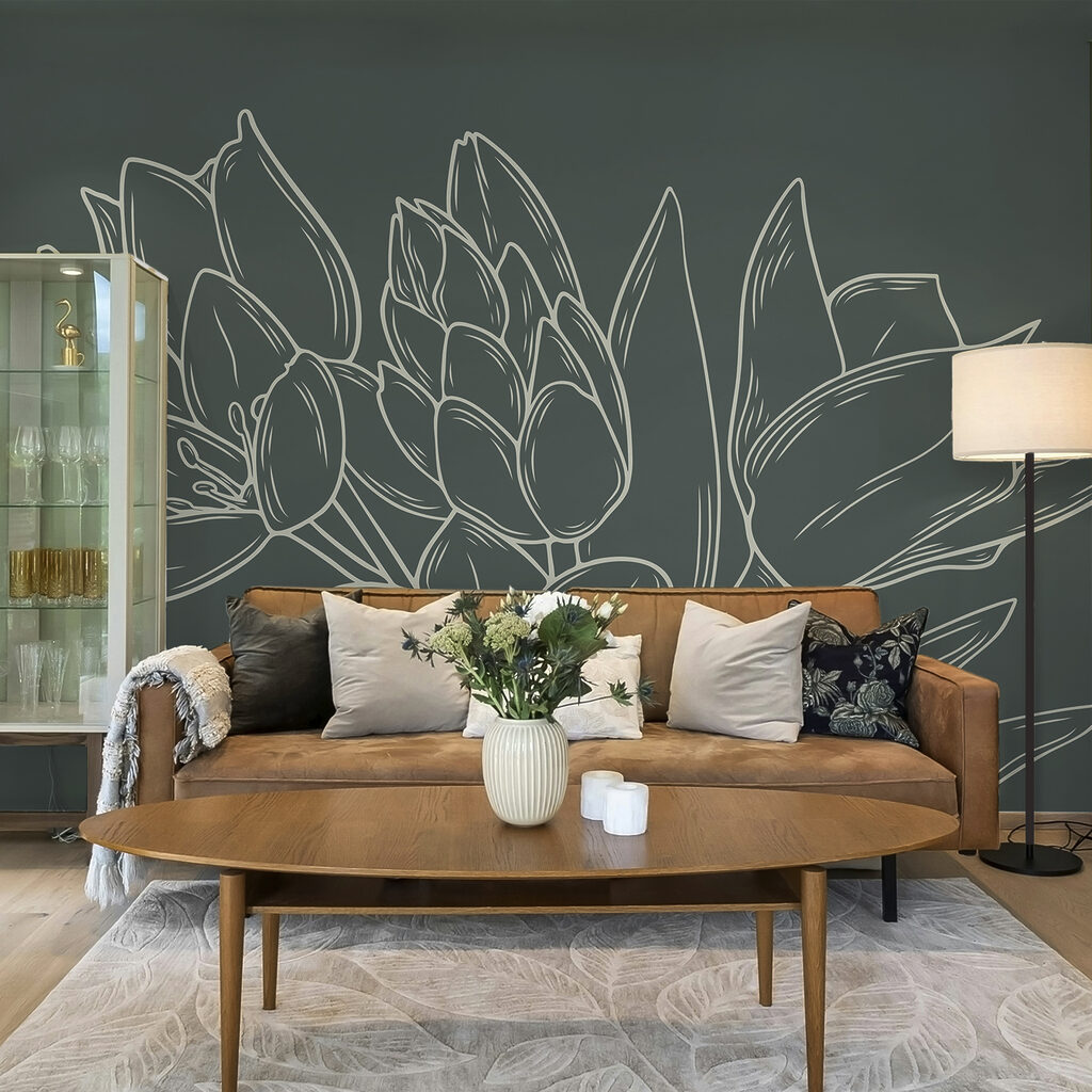 Disegno di fiori su una pianta