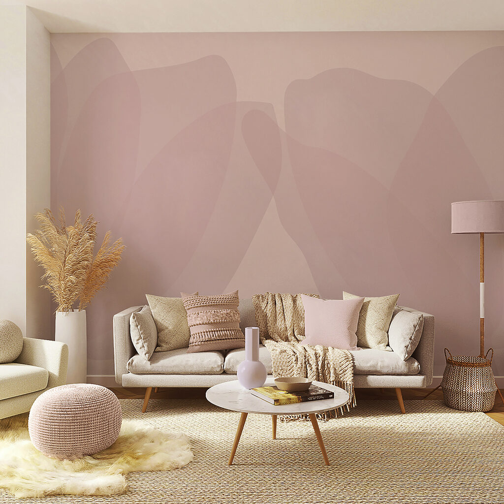 Sfondo rosa e bianco