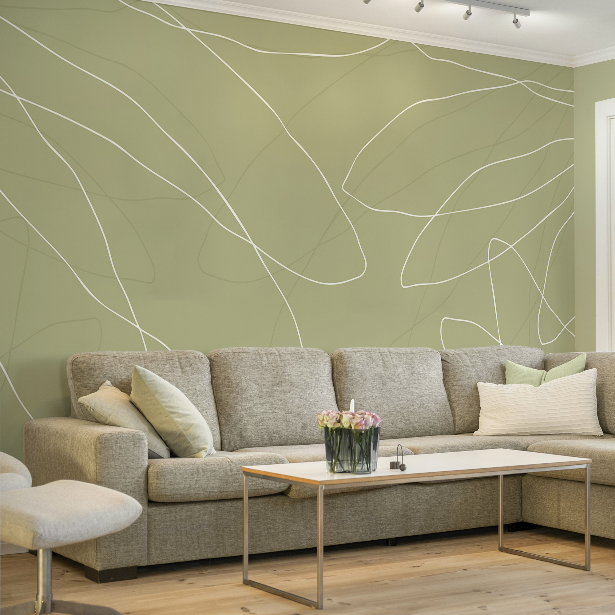 Sfondo verde con linee bianche Sfondo verde con linee bianche